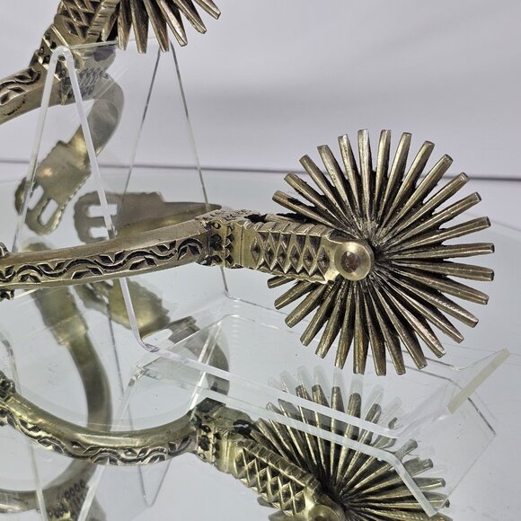 Chilean Cowboy Spurs Vintage Artisan Handmade Set Equestrian Riding Horse - Picture 2 of 16